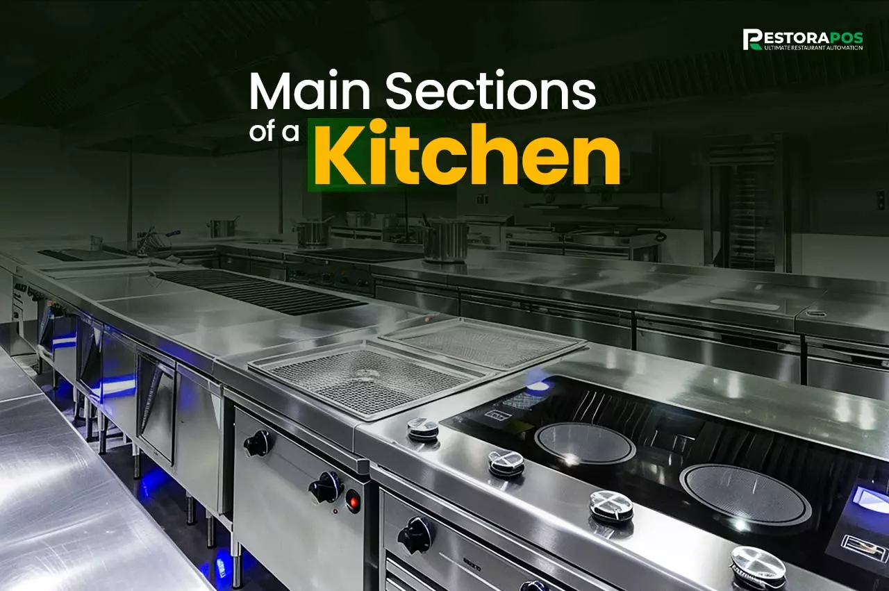 what are the 4 main sections of a kitchen