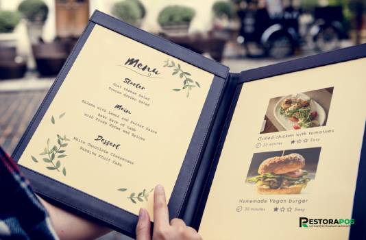 Make a food menu based on customer demand