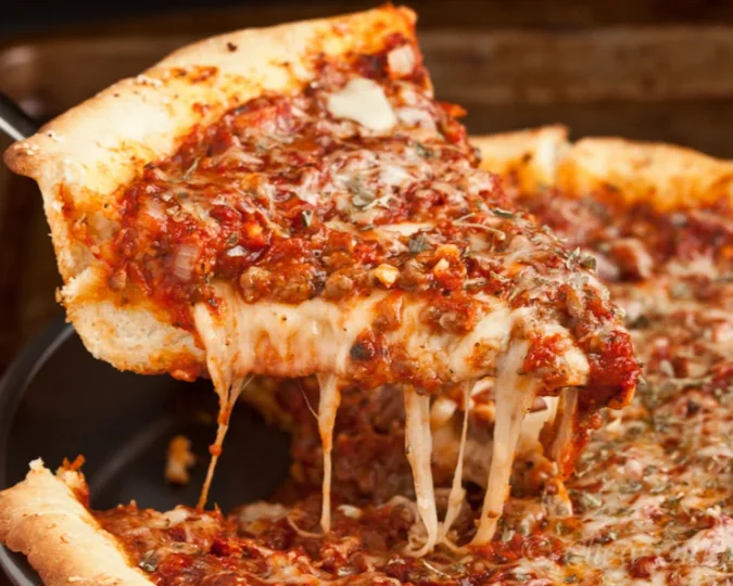 deep dish pizza